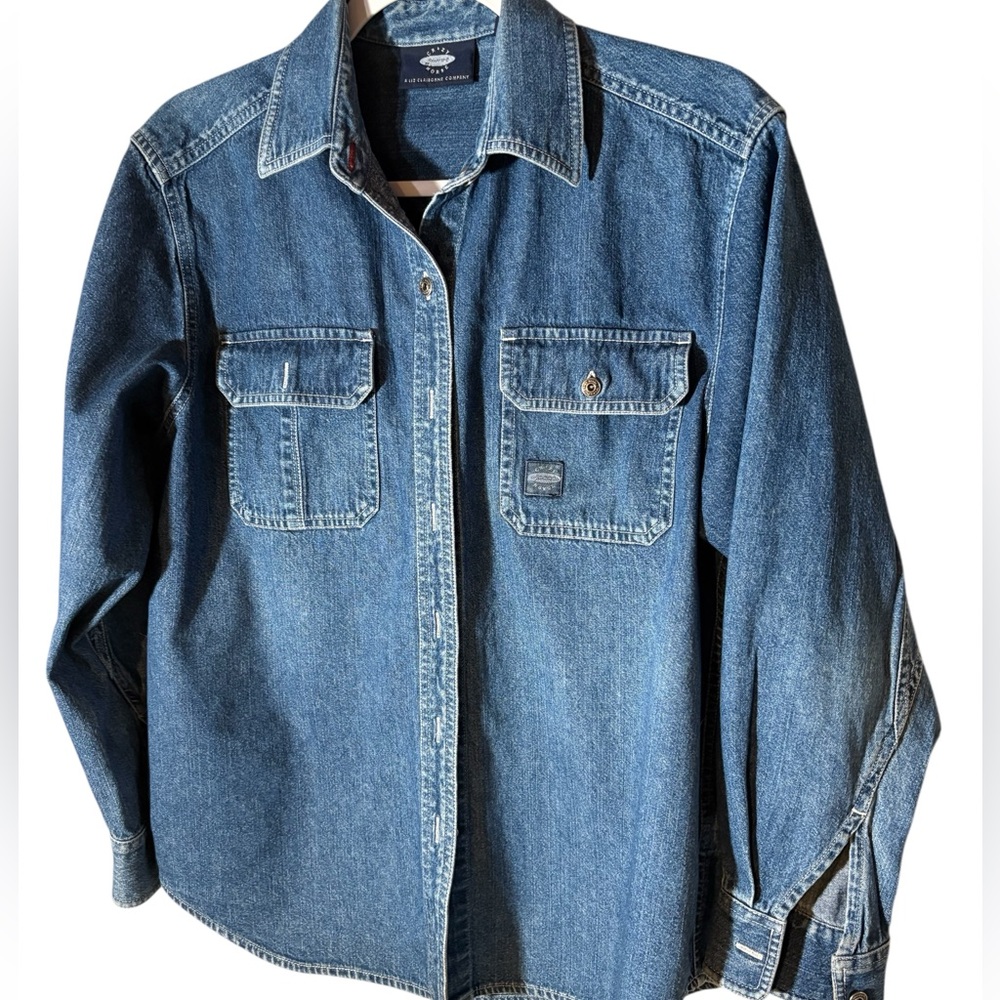 Crazy Horse Long Sleeve Denim Shirt Size M